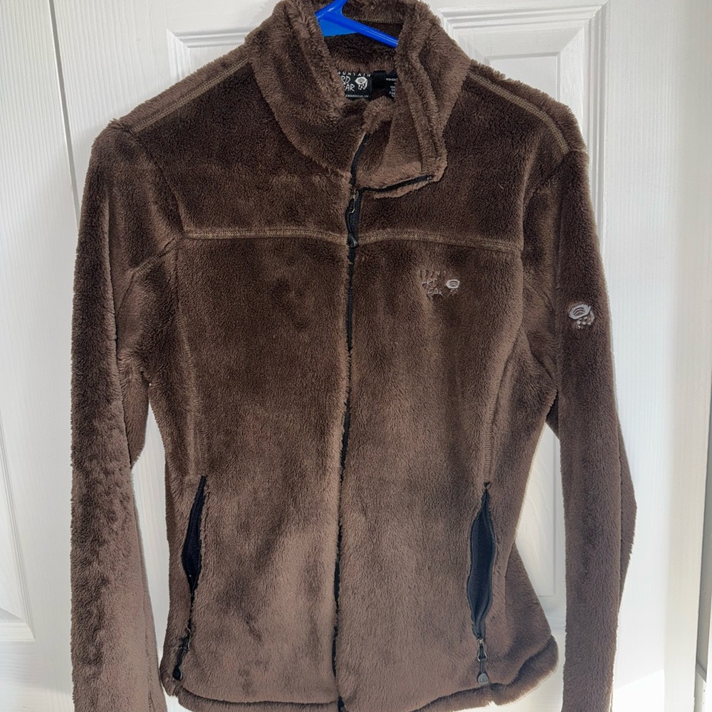 Mountain Hardwear Women's Brown Fleece Jacket - Size Medium
